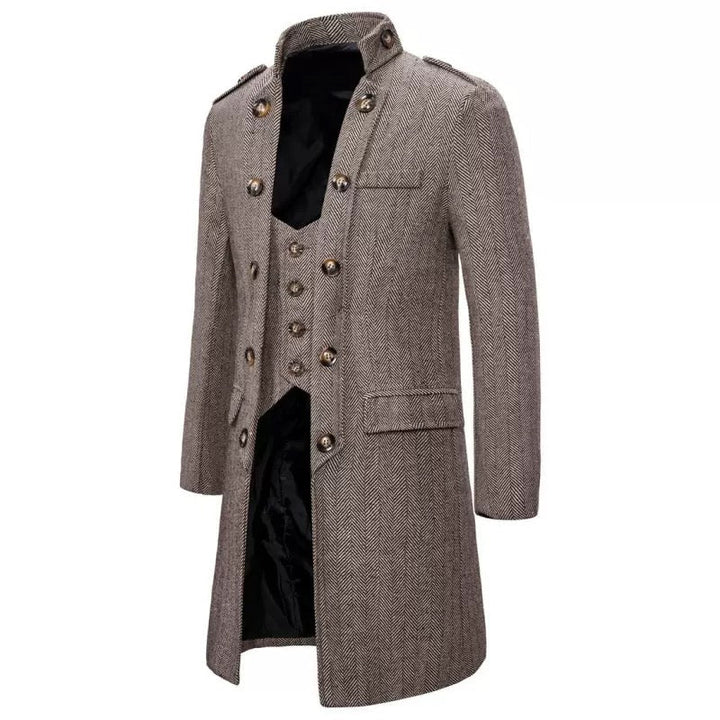 BRIDGERTON VINTAGE TWEED MENS SUIT - REGENCY MEN'S BROWN/GREY COAT -VINTAGE INSPIRED MENS COSTUME- PLUS SIZE - WonderlandByLilian