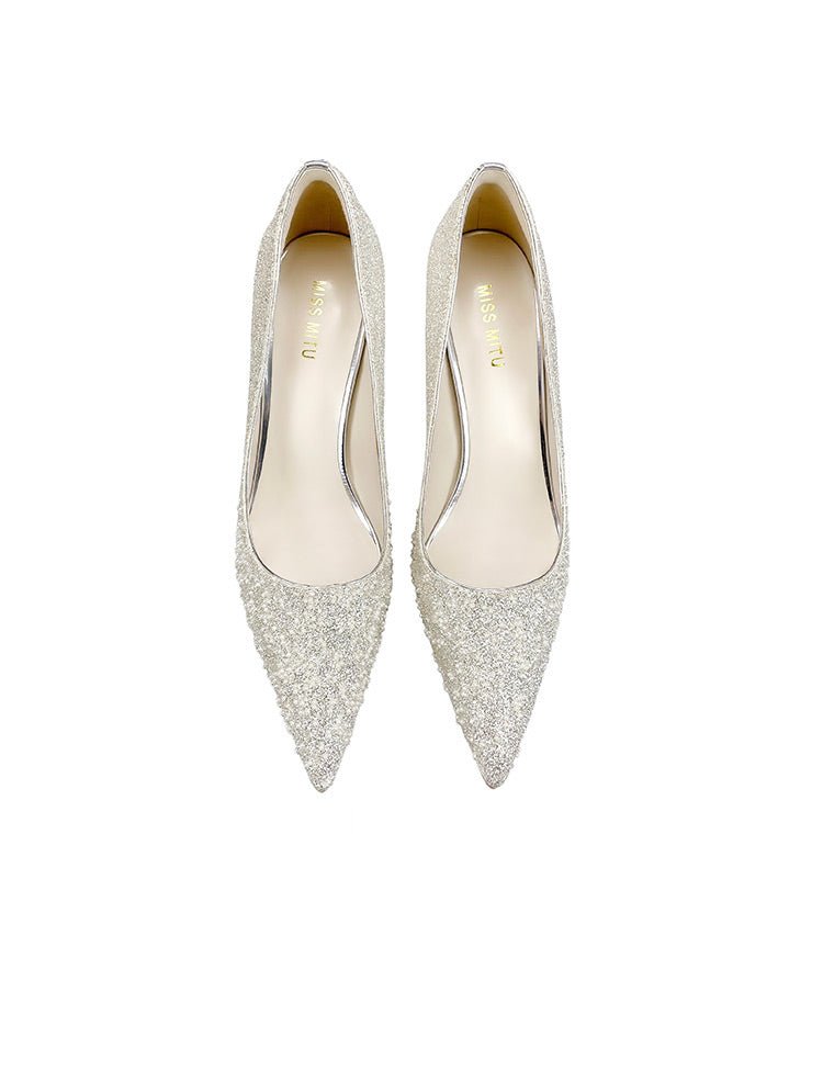 Bronzed Beauties Bridal Pumps - WonderlandByLilian