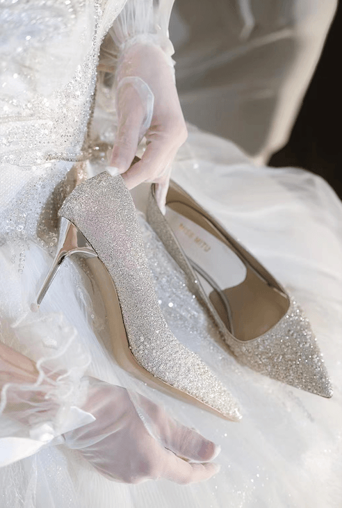 Bronzed Beauties Bridal Pumps - WonderlandByLilian