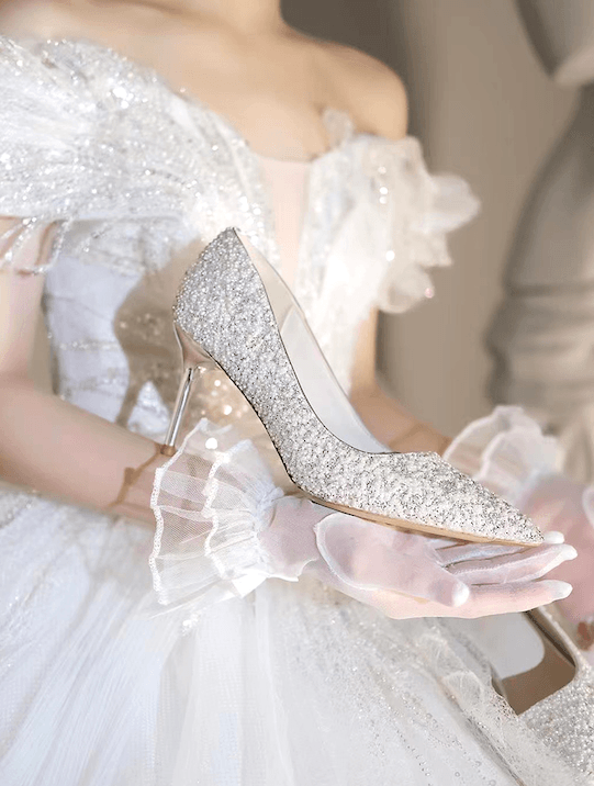 Bronzed Beauties Bridal Pumps - WonderlandByLilian