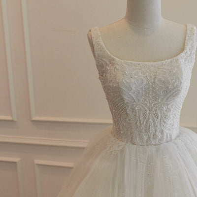 Classic Lace Wedding Dress Sleeveless - WonderlandByLilian