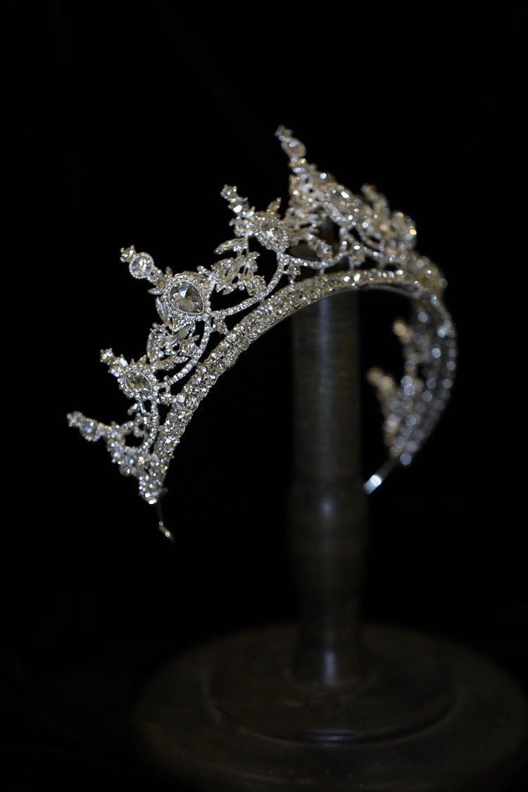 Crown Vintage Gold And Silver Bridal Head Piece With Sparkling Rhinestones - WonderlandByLilian