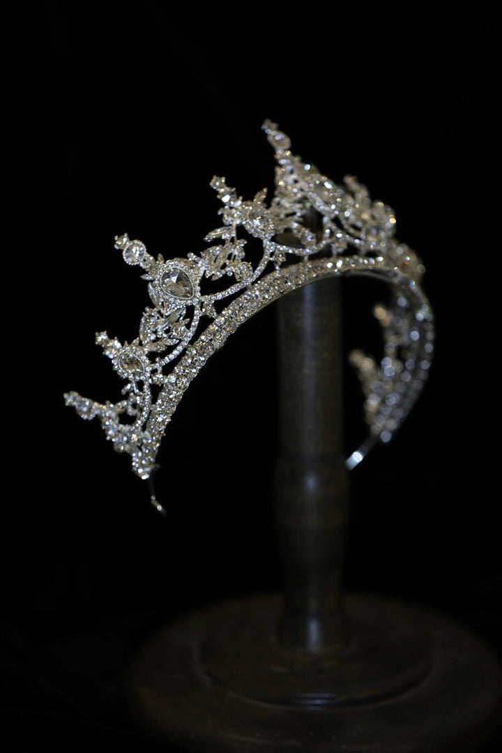 Crown Vintage Gold And Silver Bridal Head Piece With Sparkling Rhinestones - WonderlandByLilian