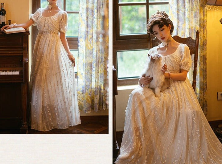 Daphne Bridgerton inspired dress women - Custom Made Regency Era ball gown ball gown - Bridgerton costume plus size - WonderlandByLilian