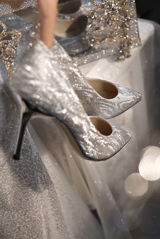 Golden Bridal Gleams Heels - Bridal Pumps - WonderlandByLilian