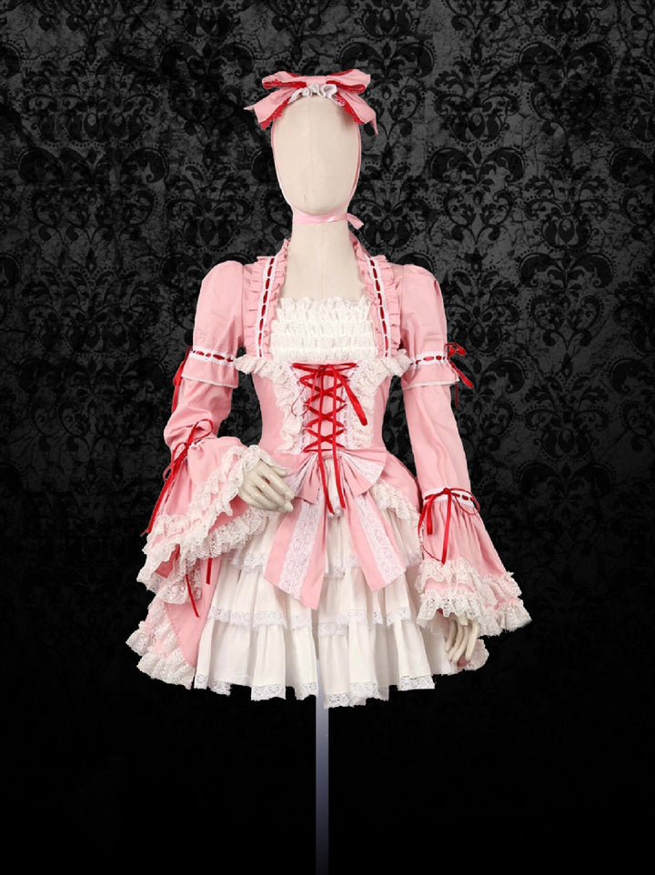 GOTHIC LOLITA DRESS - PURPLE PLUS SIZE SHORT LOLITA DRESS - WonderlandByLilian