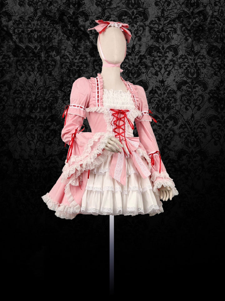 GOTHIC LOLITA DRESS - PURPLE PLUS SIZE SHORT LOLITA DRESS - WonderlandByLilian