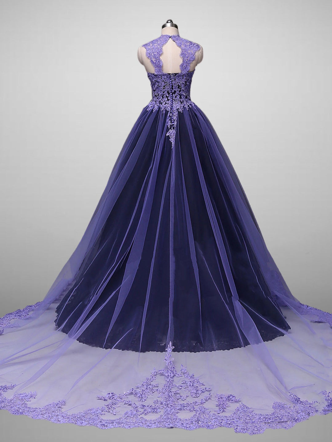 Black and Purple Gothic Wedding Dress With Lace Embroidery WonderlandByLilian Black and Purple Gothic Wedding Dress With Lace Embroidery WonderlandByLilian