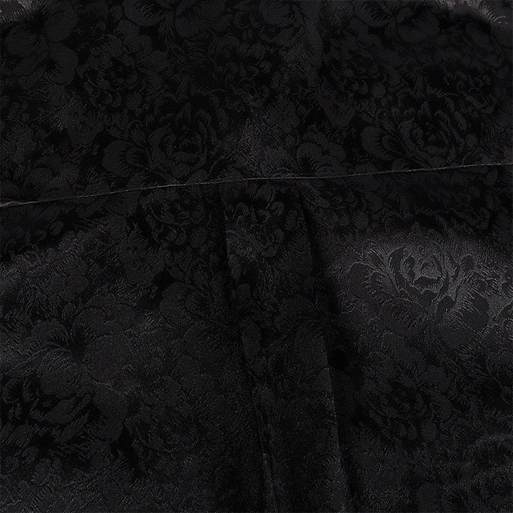 Gothic Ruffle Lace Black Printed Shirt With Bell Sleeve For Men Costume - Plus Size - WonderlandByLilian