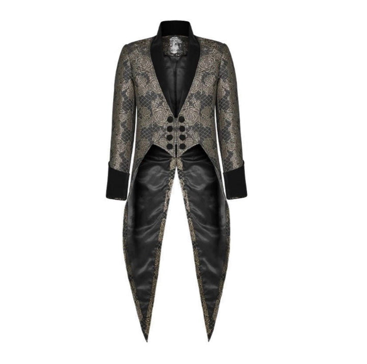 GOTHIC TUXEDO - BRIDGERTON JACQUARD MENS SUIT - REGENCY MEN'S BLACK COAT -VINTAGE INSPIRED MENS COSTUME- PLUS SIZE - WonderlandByLilian