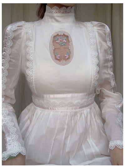 Gunne Sax Floral Lace Wedding Dress 
