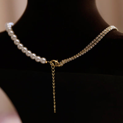 Handmade Exquisite and Elegant Pearl Flower Pendant Necklace - Perfect Bridal Accessory - WonderlandByLilian