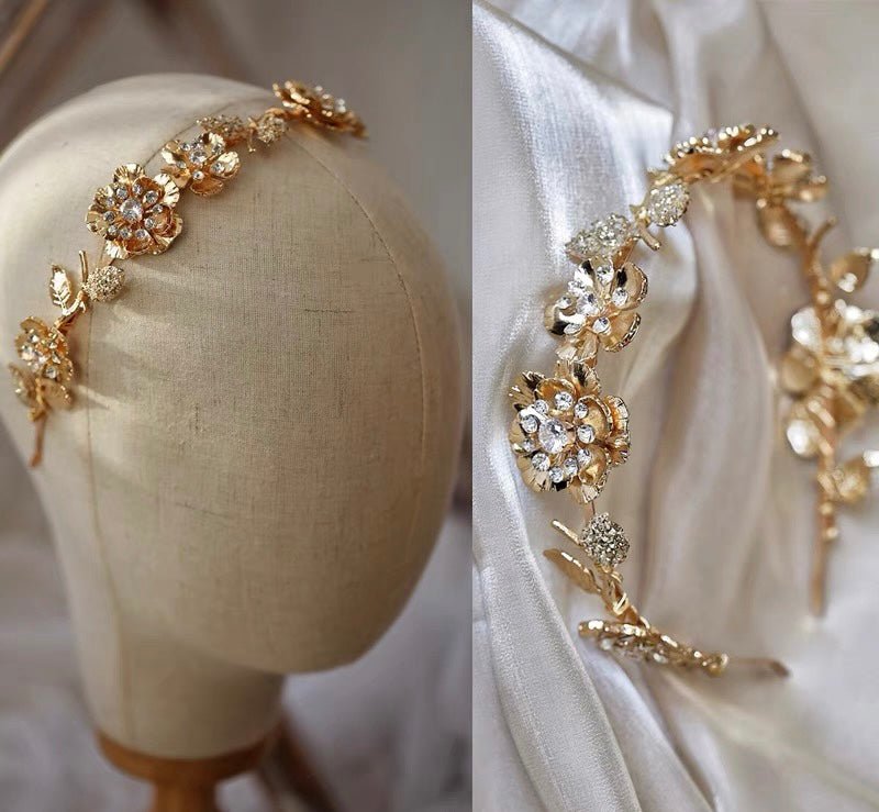 Luxury Bridal Crystal Hair Accessory For Wedding - Handmade - WonderlandByLilian