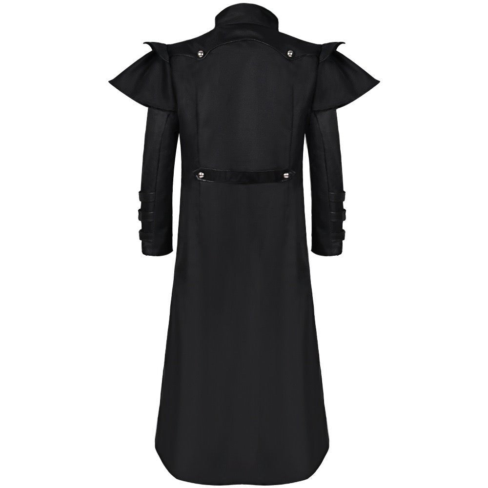 Punk Gothic Medieval 17th Century Men's Tail Coat For Vintage Patchwork Cosplay Party-Plus Size - WonderlandByLilian