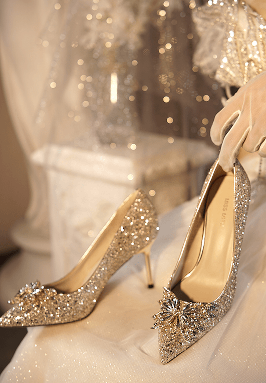 Radiant Bridal Bling Pumps - Bridal Heels - WonderlandByLilian