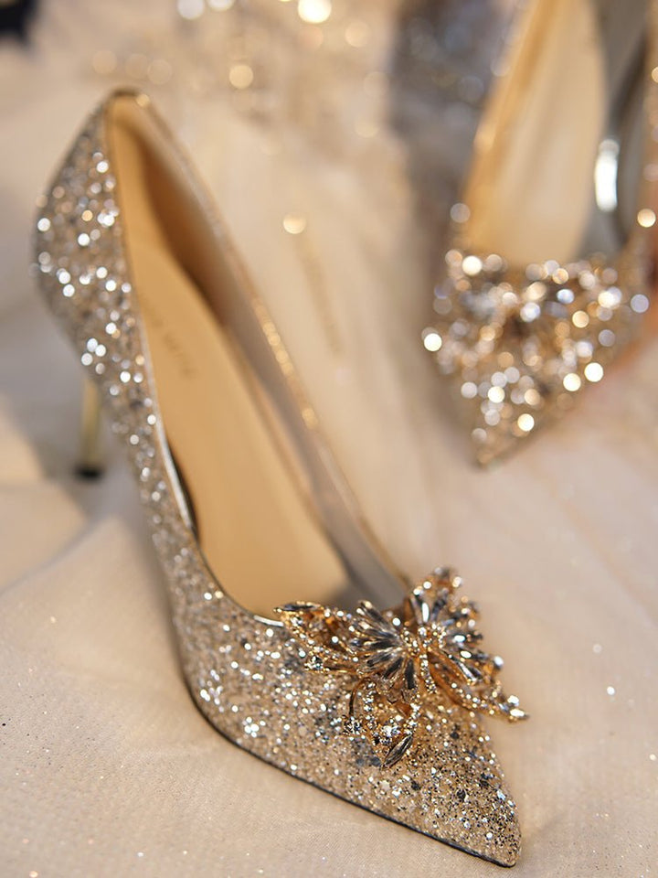 Radiant Bridal Bling Pumps - Bridal Heels - WonderlandByLilian