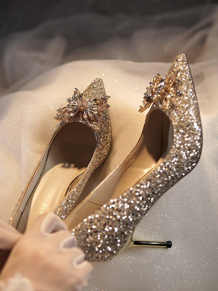 Radiant Bridal Bling Pumps - Bridal Heels - WonderlandByLilian