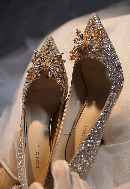 Radiant Bridal Bling Pumps - Bridal Heels - WonderlandByLilian