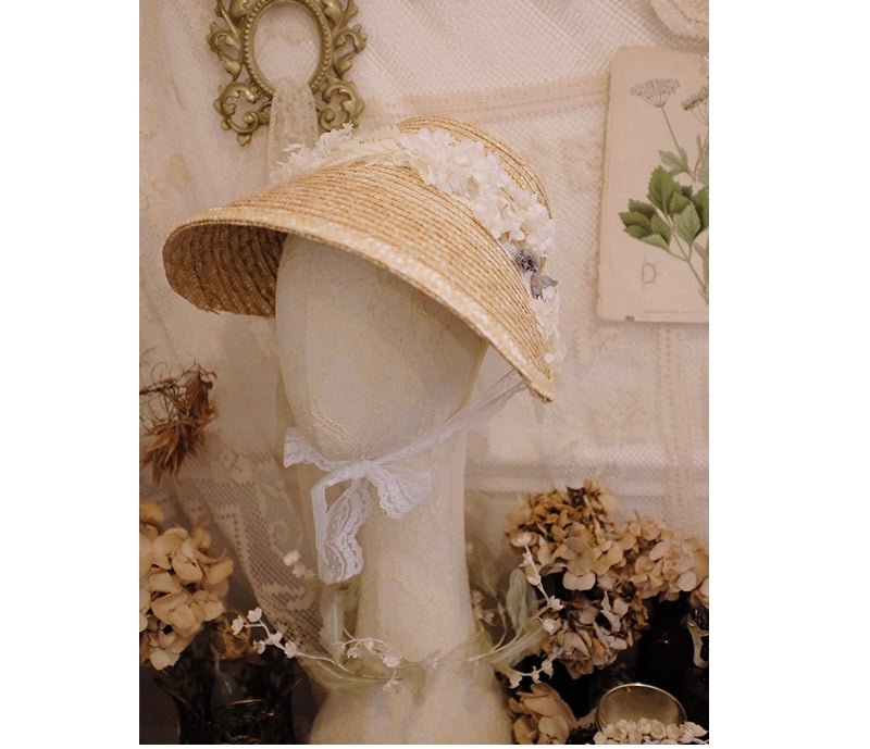 Regency Era Flower Bonnet Inspired By Bridgerton - Vintage Hat Regency Era Flower Bonnet Inspired By Bridgerton - Vintage Hat