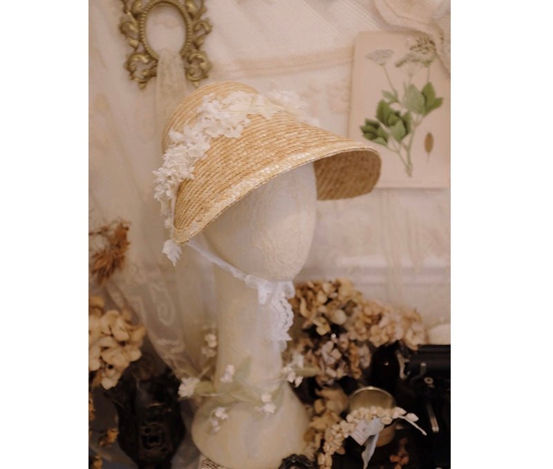Regency Era Bonnet - Beautiful Vintage Hat Design Matching With Bridgerton Dress - WonderlandByLilian