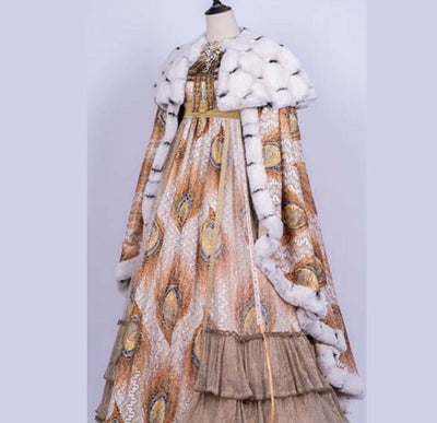 Regency Era Fur Cloak - Faux Fur Cloak Women- Bridgerton Inspired Outerwear - Costume - WonderlandByLilian