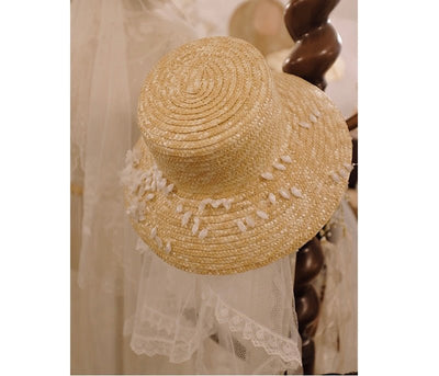 Regency Era Inspired Hat Bonnet - Bridal Floral Hat Design - WonderlandByLilian