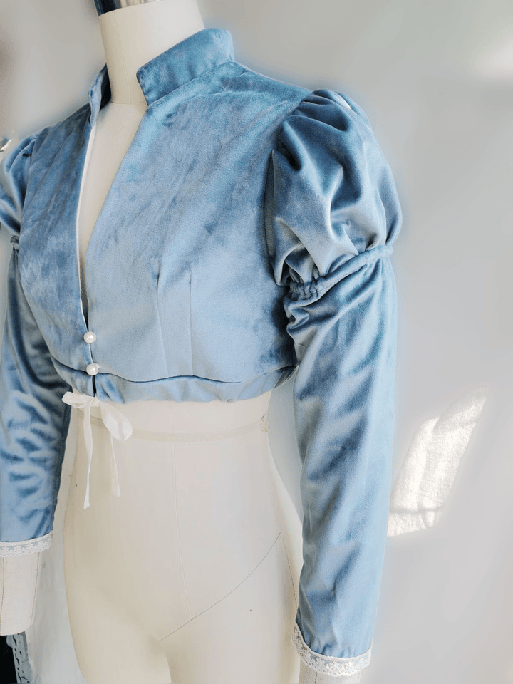 Regency Jacket - Regency Corduroy Spencer Jacket - Custom Made Blazer Plus Size - WonderlandByLilian