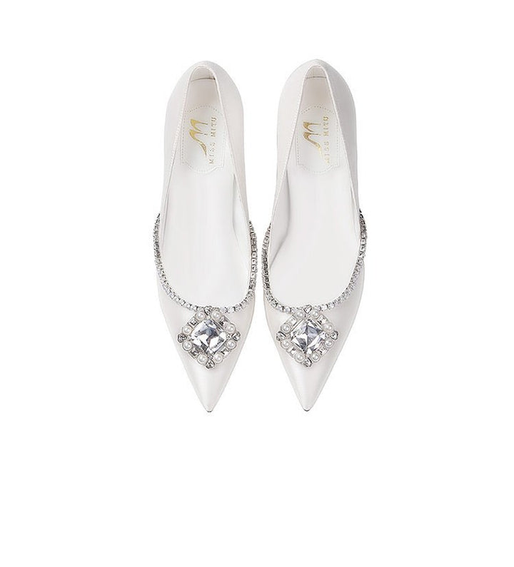 Sparkling Snow Bridal Heels - WonderlandByLilian