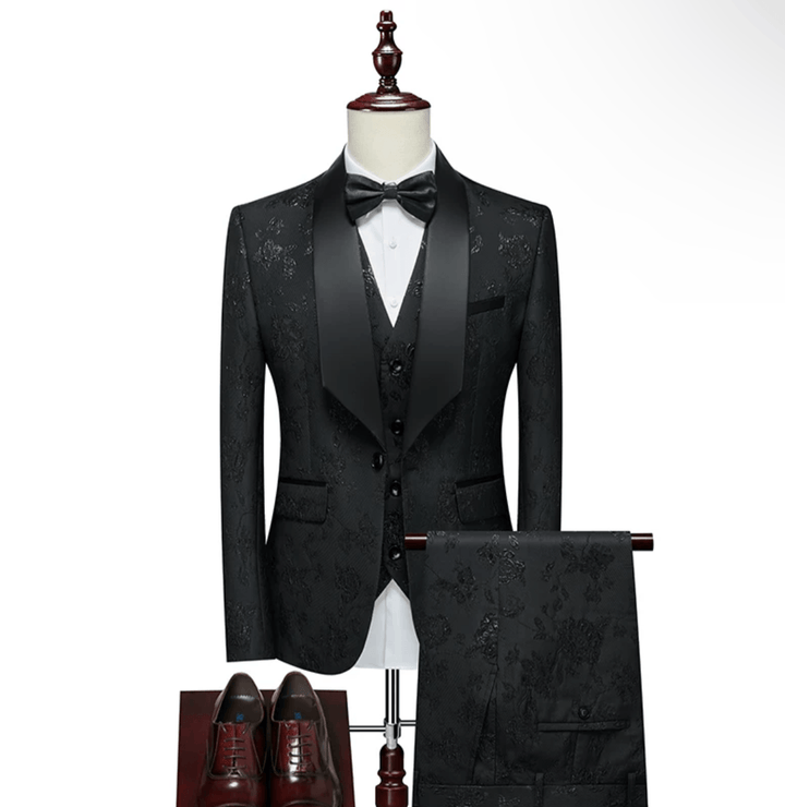 VINTAGE BLACK/PURPLE MENS SUIT SET - BRIDGERTON REGENCY MENS COSTUME - Plus Size - WonderlandByLilian
