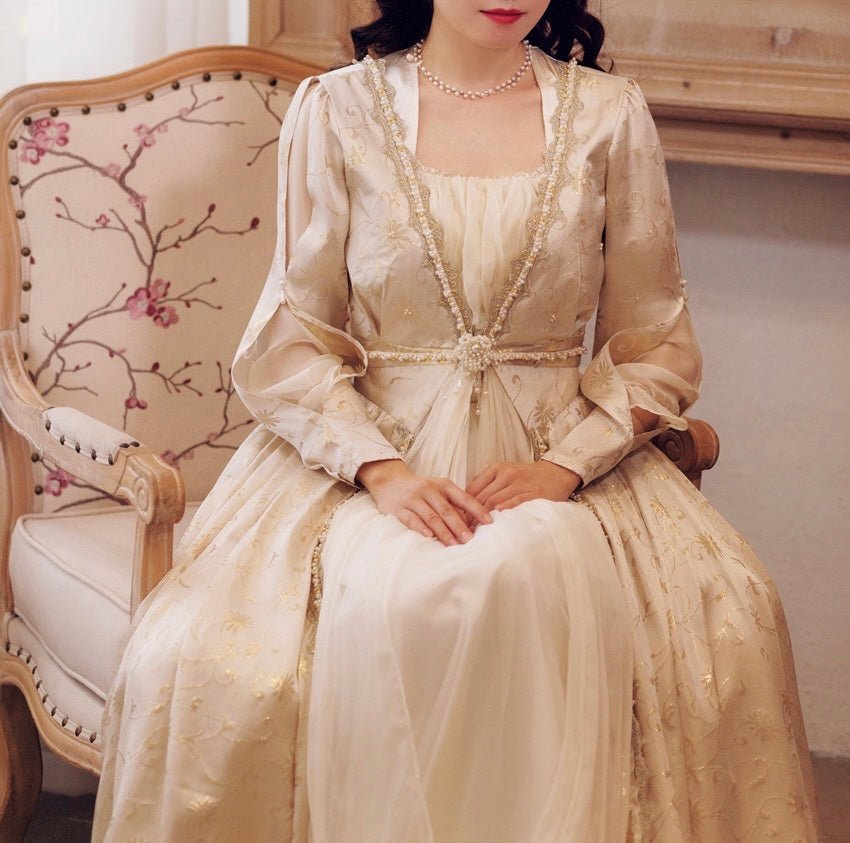 Vintage Bridal Dress - Custom Made Cosplay Fantasy Prom Dress - WonderlandByLilian