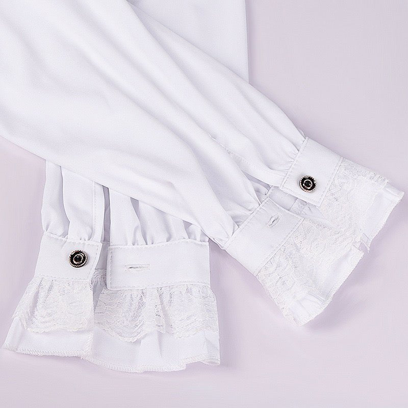 Vintage Regency Menswear- Ruffled Shirt - WonderlandByLilian