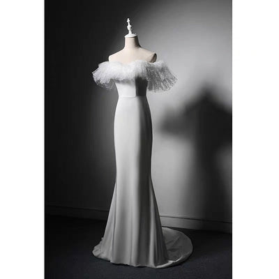 White Boho Style Ruffle Lace Wedding Dress - Plus Size - WonderlandByLilian